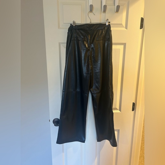 Evereve Jordan Faux Leather Wide Leg Pant – Black, Size XS (NWT) - Picture 9 of 12